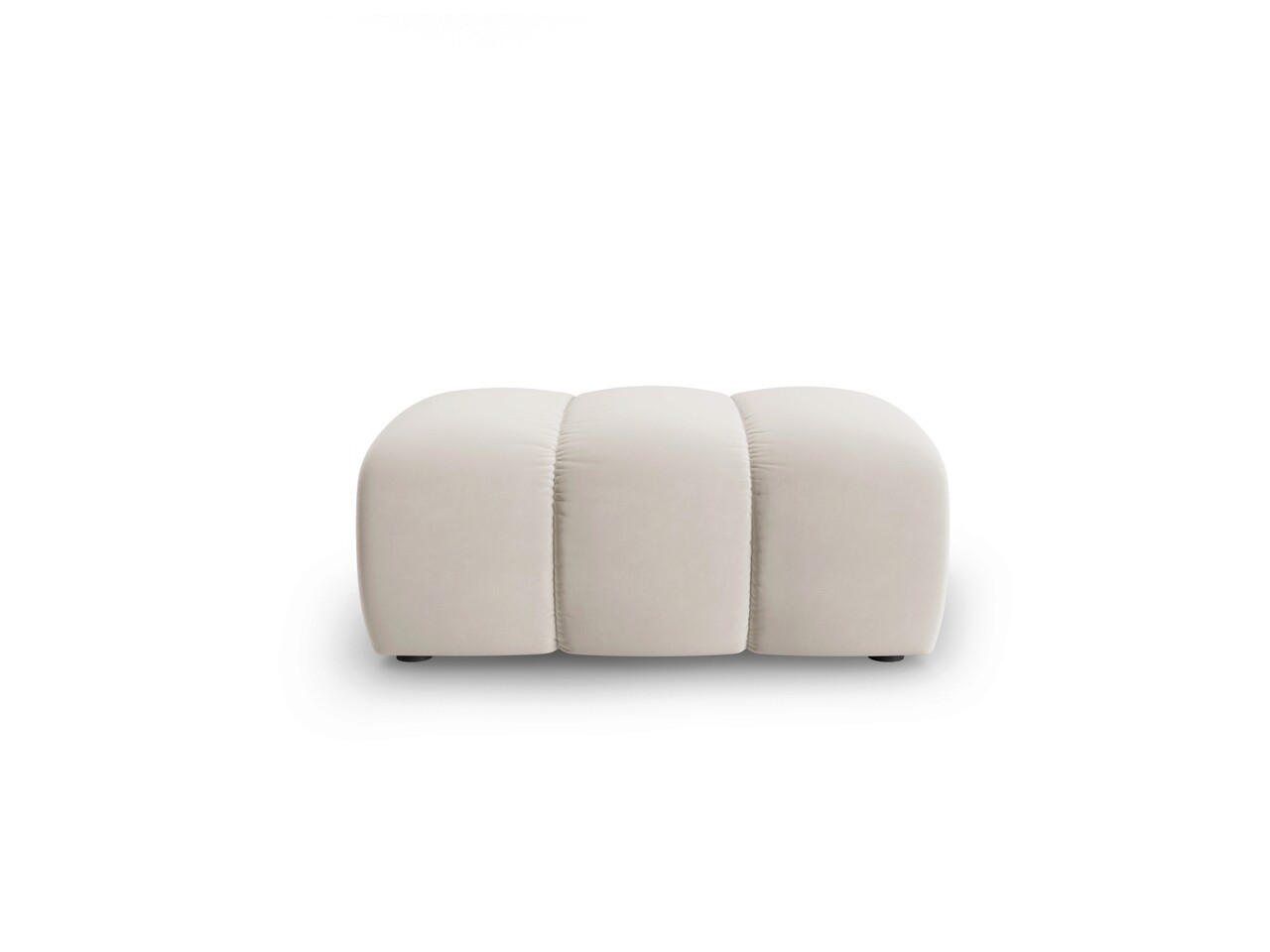 Taburet, Lupine, Micadoni Home, BL, 90x87x40 cm, catifea, bej - imagine 5